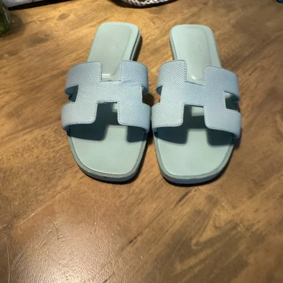Hermes Light Blue Women's Sandals - Picture 4 of 6